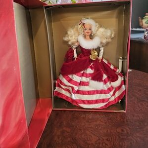 Holiday Barbie in Red and White Dress